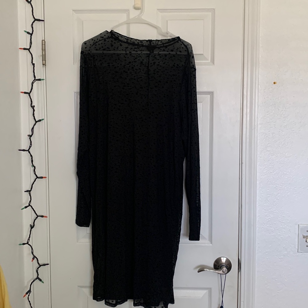 Torrid Sheer Mini Long Sleeve Dress with Stars